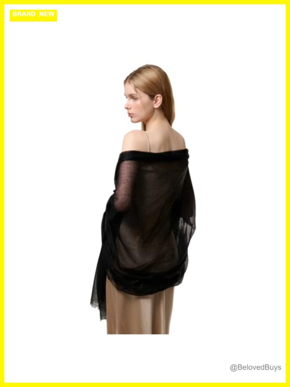 100% Cashmere Shawl Wrap Women Oversized Featherlight Thin Scarf